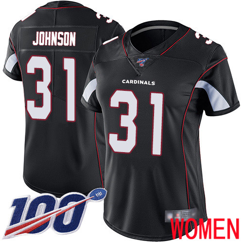 Arizona Cardinals Limited Black Women David Johnson Alternate Jersey NFL Football #31 100th Season Vapor Untouchable->arizona cardinals->NFL Jersey